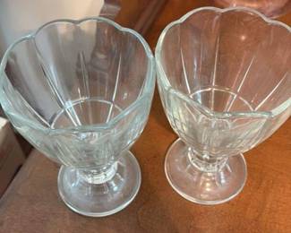 Vintage Glass Dessert Bowls