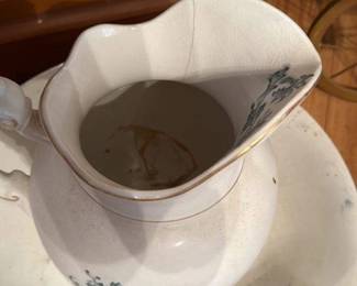 Antique Pitcher and Bowl Wash Basin Set