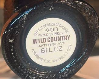 Avon "Wild Country" Wild Turkey After Shave Bottle