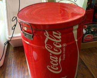 Coca-Cola Embossed Tin Cooler Bucket