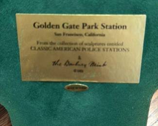 Golden Gate Park Station Police Station Diorama