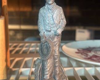 Cast Metal Cowboy Figurine