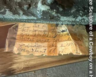 Bronze Sculpture of a Cowboy on a Horse