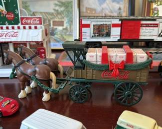 Coca-Cola Horse-Drawn Wagon with Bottles