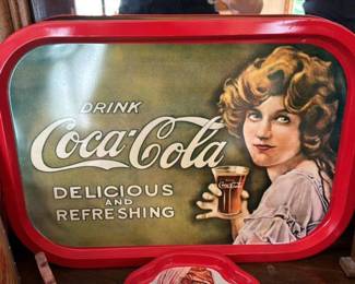 Coca-Cola "Delicious and Refreshing" Serving Tray