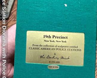 Police Station Diorama with Police Cars