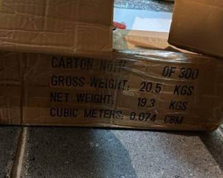 Cardboard Box with Contents