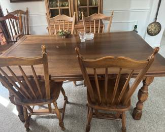 Solid Wood Slide Leaf Table