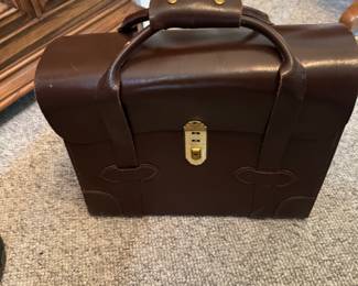 Heavy Leather Flight Bag