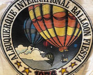 Vintage ABQ Balloon T-shits and cut T-shirt fronts 