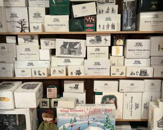 Huge Collection of Dickens' Village Series - Dept. 56