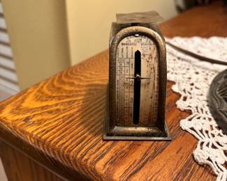 Tiffany Studios Zodiac postage scale