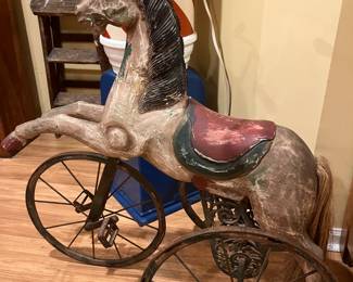 Child's Wooden Riding Horse