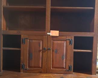 This is a hutch made out of heart pine.