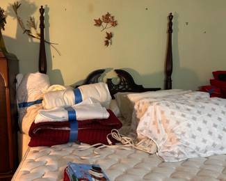 Bed and mattress sold as a set.