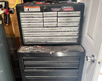Tool box is full of items