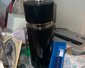 Love these MCM -modern black and chrome  lamps- there are 5 of them!!! 