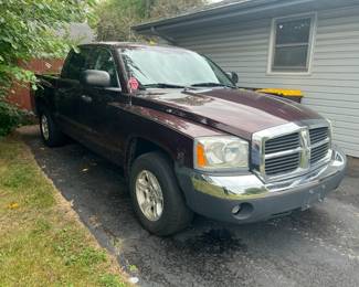 For Sale $5,300
2005 DODGE- DAKOTA QUAD CAB
One owner - 122,700 miles 
Some rust and bumps,