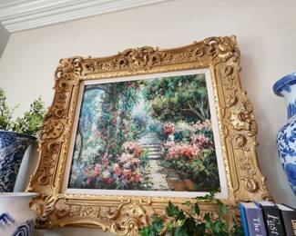 Oil Painting--Garden Scape