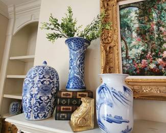 Blue and White Decor