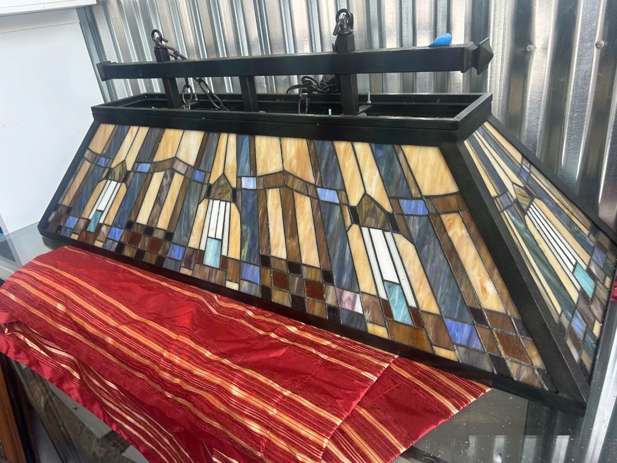 Billiard Stained Glass Light