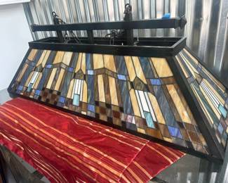 Billiard Stained Glass Light