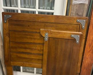 Wooden twin bed frame