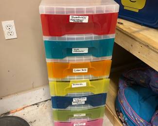 Organizers of different sizes, shapes, purposes, and colors