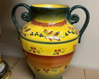 Vibrant colorful vase