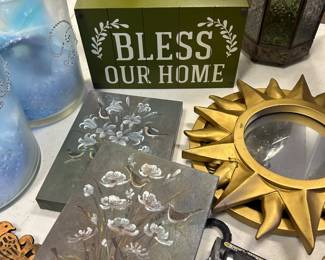 Signs and mirrors everywhere you look