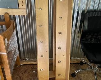 Shelves with coat hangers