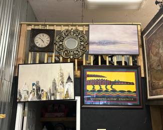 Artwork, mirrors, and clocks...we told you there were a lot!