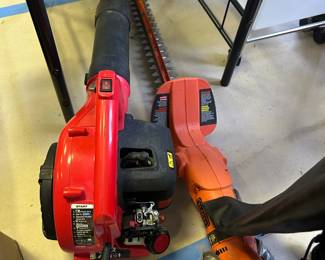 Leaf blower and hedge trimmer