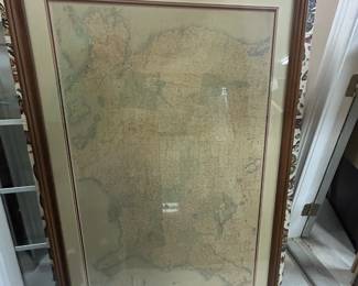 Large U.S. map