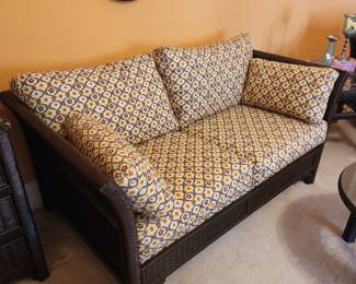 Lexington Wicker Sofa, Coffee Table and Side Table