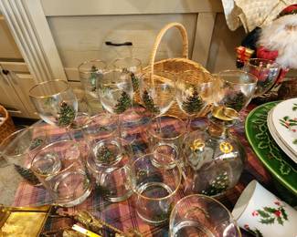 Spode Christmas Stemware