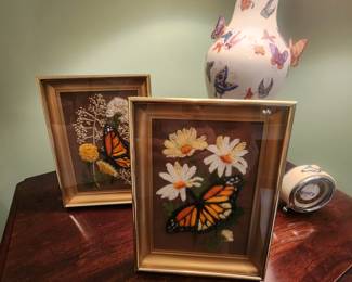 Framed Crewel Handwork