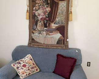 Tapestry with rod & tassels
