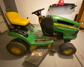 John Deere lawnmower.