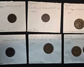 DE257Coins of Argentina, Mexico and Venezuela
