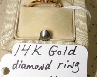 14K Gold Diamond Ring