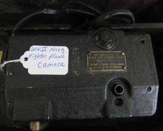 WWII Navy Fighter Plane Camera in Case