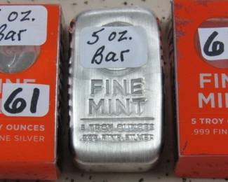 5 oz. Silver Bars
