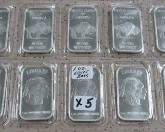 1 oz. Silver Bars