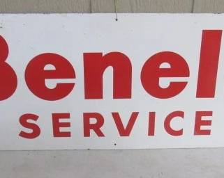 Metal Benelli Service Sign