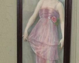 Dated 1920 Pompeian Beauty Panel - See Next Photo for Back View