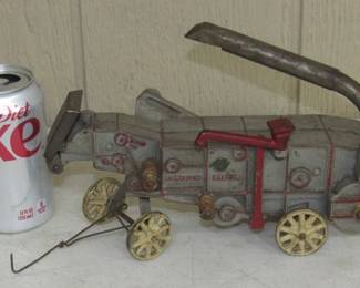 1920's Cast Iron McCormick Deering Combine - Arcade Toys