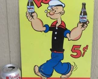 Metal Popeye Sign