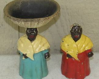 Cast Iron Mammy Soap Dish Holders 