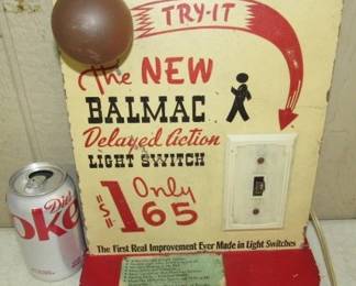 1940's Balmac Light Switches Store Display - Works